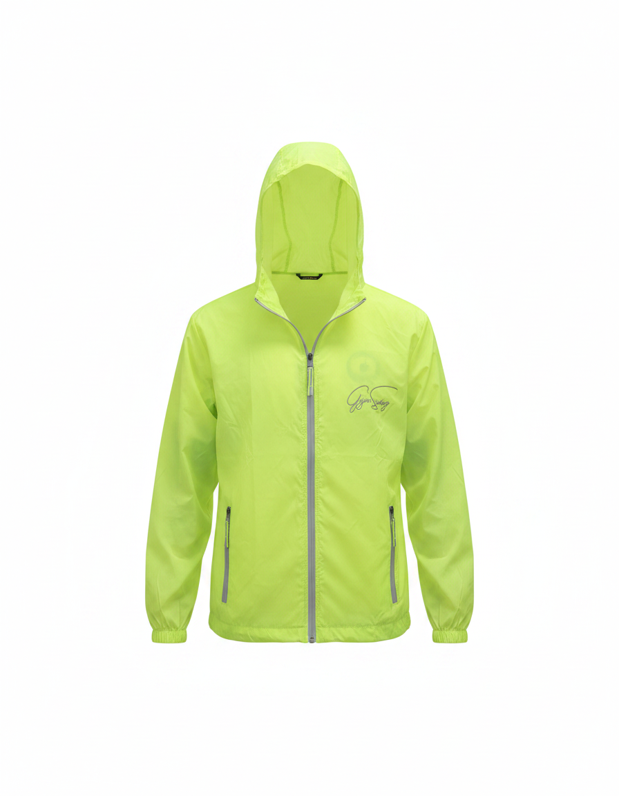 Lime ultra running jacket