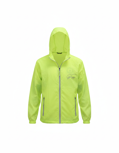 Lime ultra running jacket