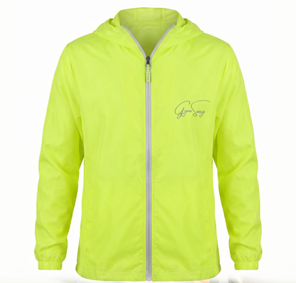 Lime ultra running jacket